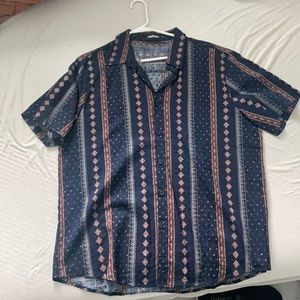 Large printed shirt